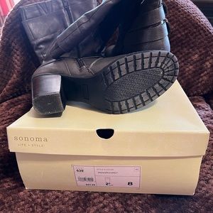 Grey heeled Sonoma boots